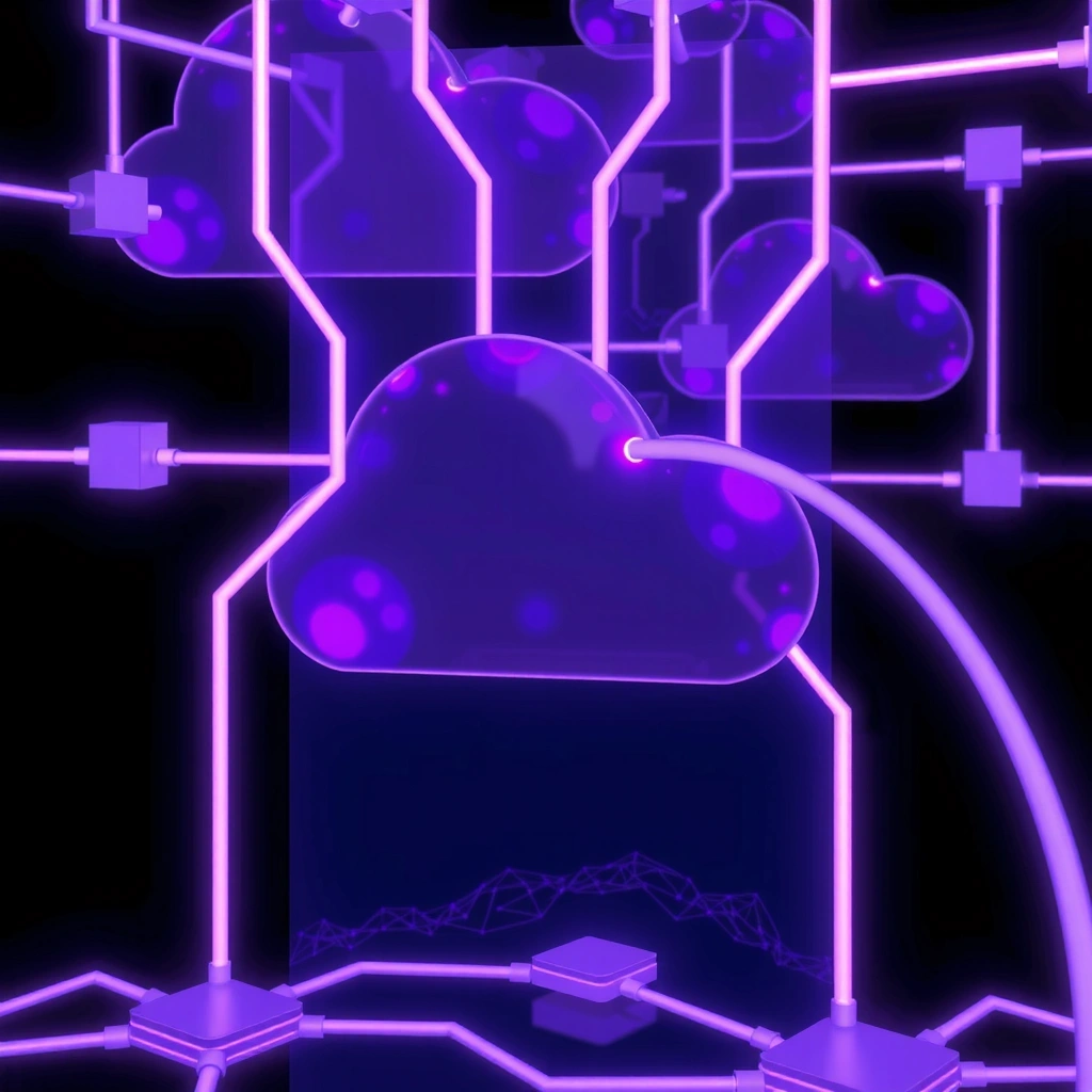 Abstract data processing visualization